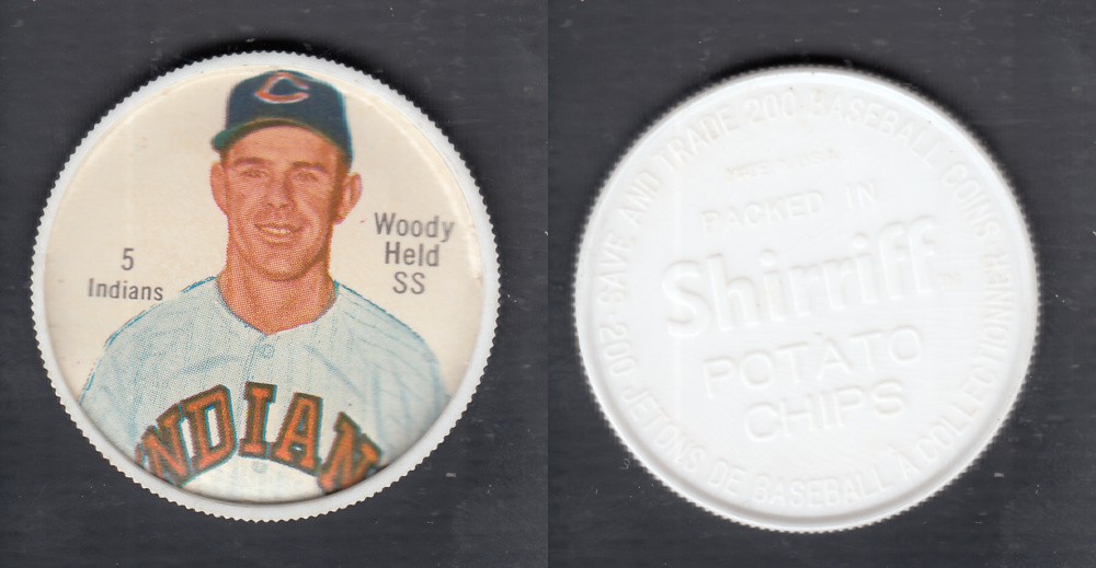 1962 SHIRRIFF BASEBALL COIN #5 W. HELD photo 1962 SHIRRIFF BASEBALL COIN #5 W. HELD photo