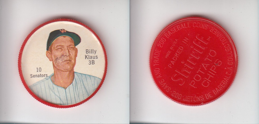 1962 SHIRRIFF BASEBALL COIN #10 B. KLAUS photo 1962 SHIRRIFF BASEBALL COIN #10 B. KLAUS photo