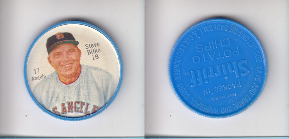 1962 SHIRRIFF BASEBALL COIN #17 S. BILKO photo