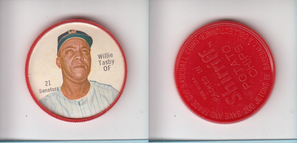 1962 SHIRRIFF BASEBALL COIN #21 W. TASBY photo 1962 SHIRRIFF BASEBALL COIN #21 W. TASBY photo