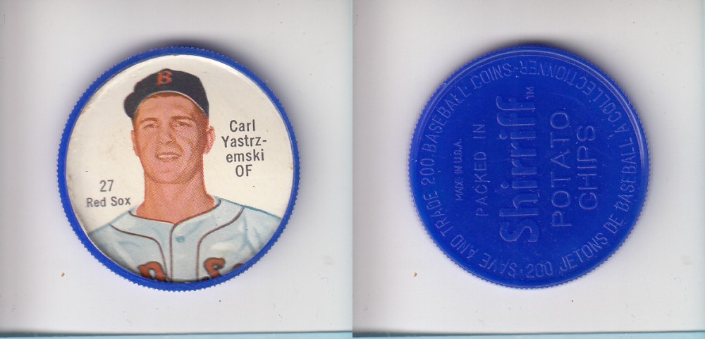 1962 SHIRRIFF BASEBALL COIN #27 C. YASTRZEMSKI photo 1962 SHIRRIFF BASEBALL COIN #27 C. YASTRZEMSKI photo