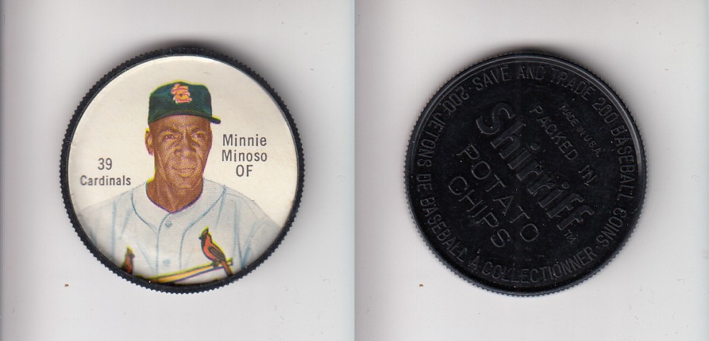 1962 SHIRRIFF BASEBALL COIN #39 M. MINOSO photo 1962 SHIRRIFF BASEBALL COIN #39 M. MINOSO photo