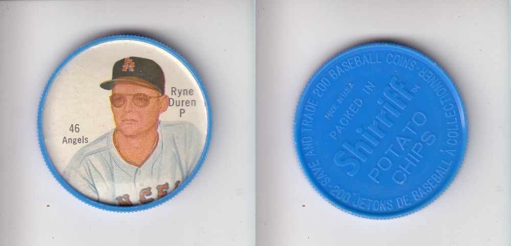 1962 SHIRRIFF BASEBALL COIN #46 R. DUREN photo 1962 SHIRRIFF BASEBALL COIN #46 R. DUREN photo