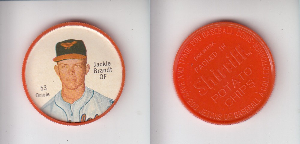 1962 SHIRRIFF BASEBALL COIN #53 J. BRANDT photo 1962 SHIRRIFF BASEBALL COIN #53 J. BRANDT photo