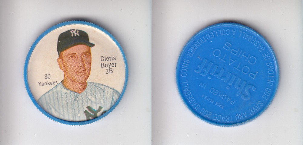 1962 SHIRRIFF BASEBALL COIN #80 C. BOYER photo 1962 SHIRRIFF BASEBALL COIN #80 C. BOYER photo