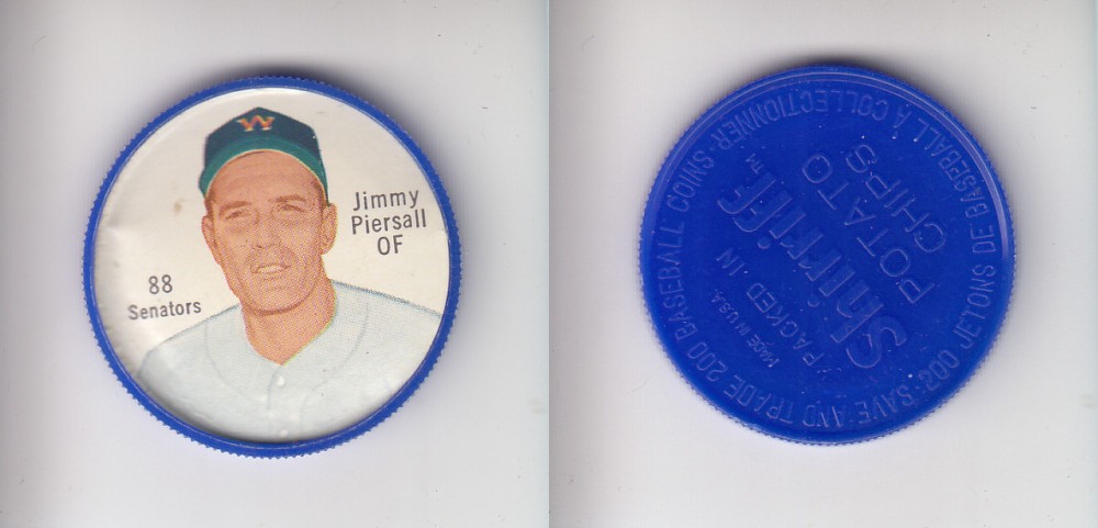 1962 SHIRRIFF BASEBALL COIN #88 J. PIERSALL photo 1962 SHIRRIFF BASEBALL COIN #88 J. PIERSALL photo
