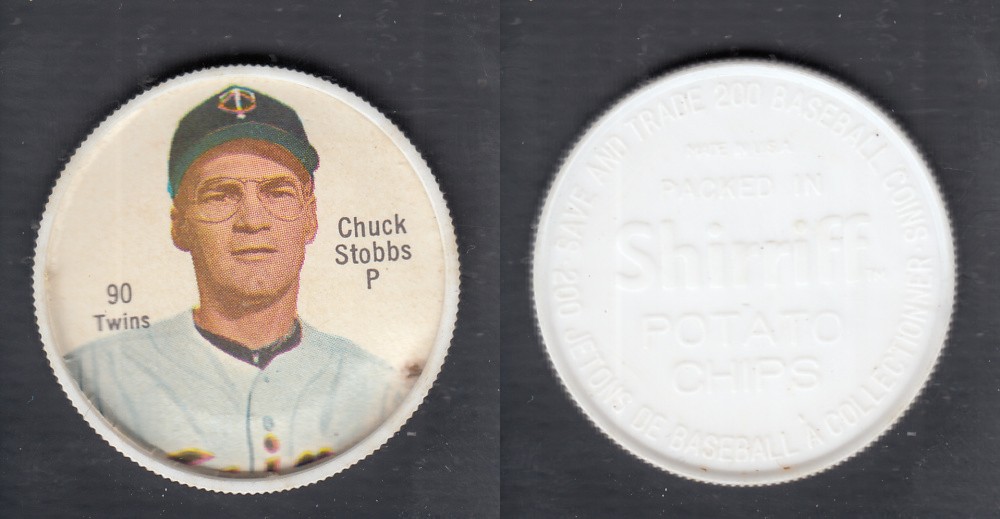 1962 SHIRRIFF BASEBALL COIN #90 C. STOBBS photo 1962 SHIRRIFF BASEBALL COIN #90 C. STOBBS photo