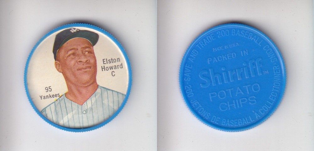 1962 SHIRRIFF BASEBALL COIN #95 E. HOWARD photo 1962 SHIRRIFF BASEBALL COIN #95 E. HOWARD photo