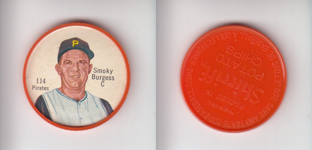 1962 SHIRRIFF BASEBALL COIN #114 S. BURGESS photo 1962 SHIRRIFF BASEBALL COIN #114 S. BURGESS photo