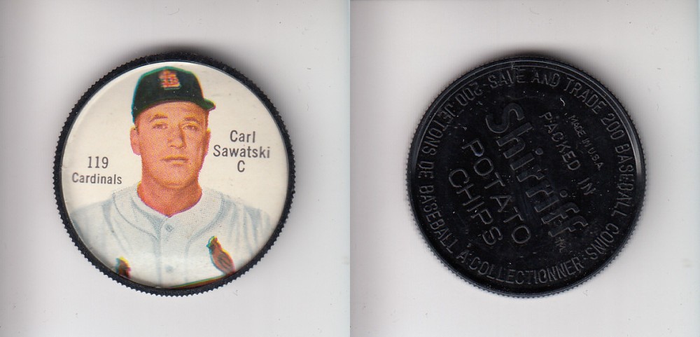 1962 SHIRRIFF BASEBALL COIN #119 C. SAWATSKI photo 1962 SHIRRIFF BASEBALL COIN #119 C. SAWATSKI photo