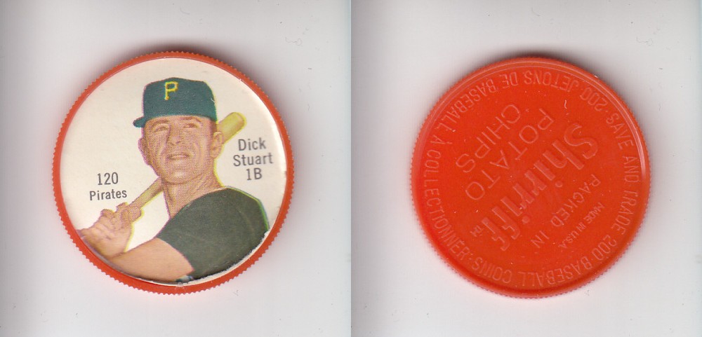 1962 SHIRRIFF BASEBALL COIN #120 D. STUART photo 1962 SHIRRIFF BASEBALL COIN #120 D. STUART photo