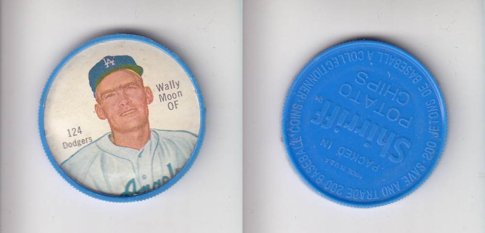 1962 SHIRRIFF BASEBALL COIN #124 W. MOON photo 1962 SHIRRIFF BASEBALL COIN #124 W. MOON photo