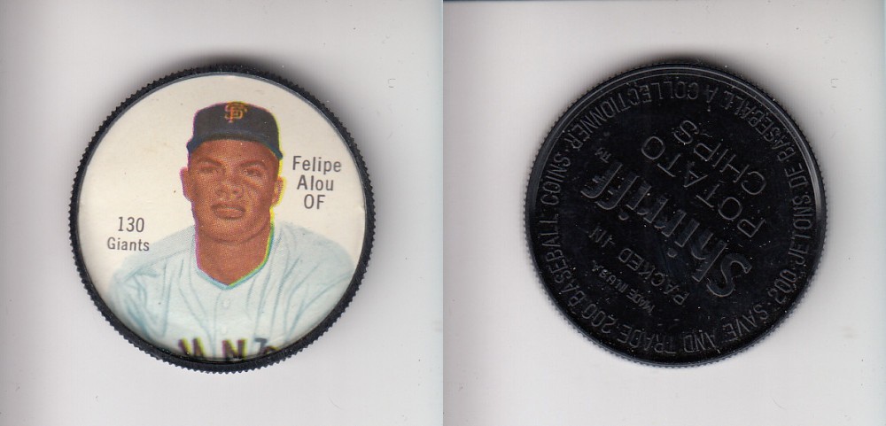 1962 SHIRRIFF BASEBALL COIN #130 F. ALOU photo 1962 SHIRRIFF BASEBALL COIN #130 F. ALOU photo