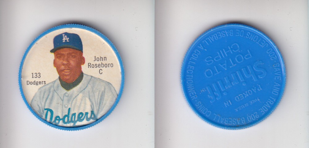 1962 SHIRRIFF BASEBALL COIN #133 J. ROSEBORO photo 1962 SHIRRIFF BASEBALL COIN #133 J. ROSEBORO photo