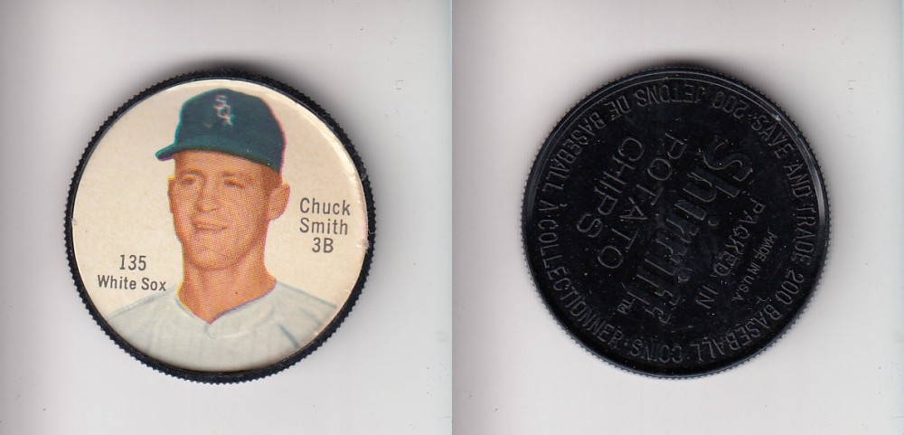 1962 SHIRRIFF BASEBALL COIN #135 C. SMITH photo 1962 SHIRRIFF BASEBALL COIN #135 C. SMITH photo