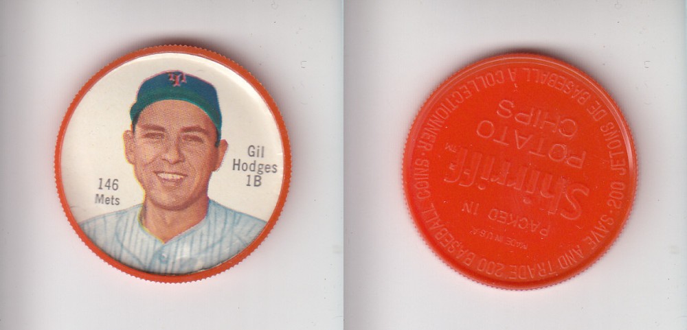 1962 SHIRRIFF BASEBALL COIN #146 G. HODGES photo 1962 SHIRRIFF BASEBALL COIN #146 G. HODGES photo