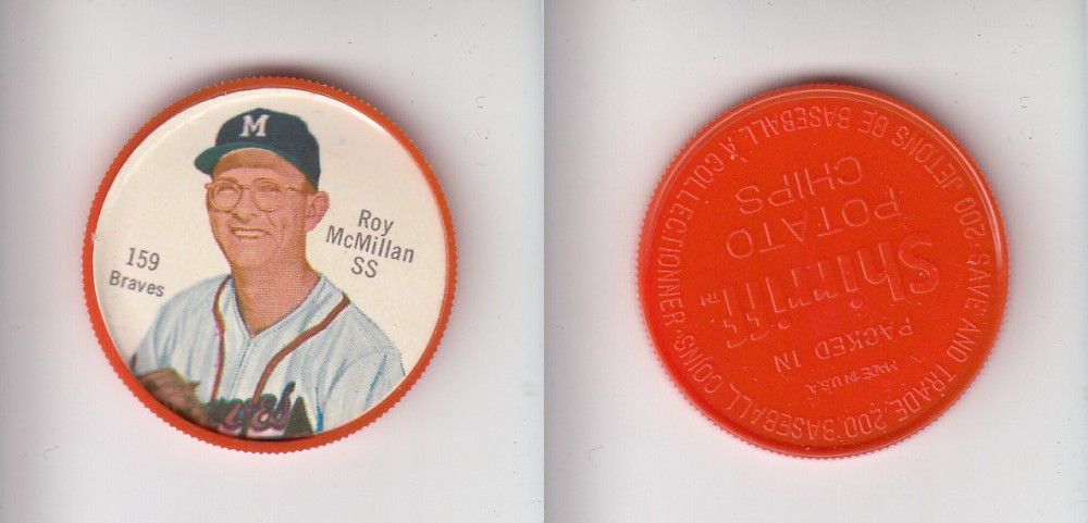 1962 SHIRRIFF BASEBALL COIN #159 R. McMILLAN photo 1962 SHIRRIFF BASEBALL COIN #159 R. McMILLAN photo