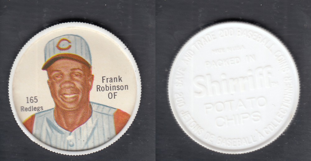 1962 SHIRRIFF BASEBALL COIN #165 F. ROBINSON photo 1962 SHIRRIFF BASEBALL COIN #165 F. ROBINSON photo