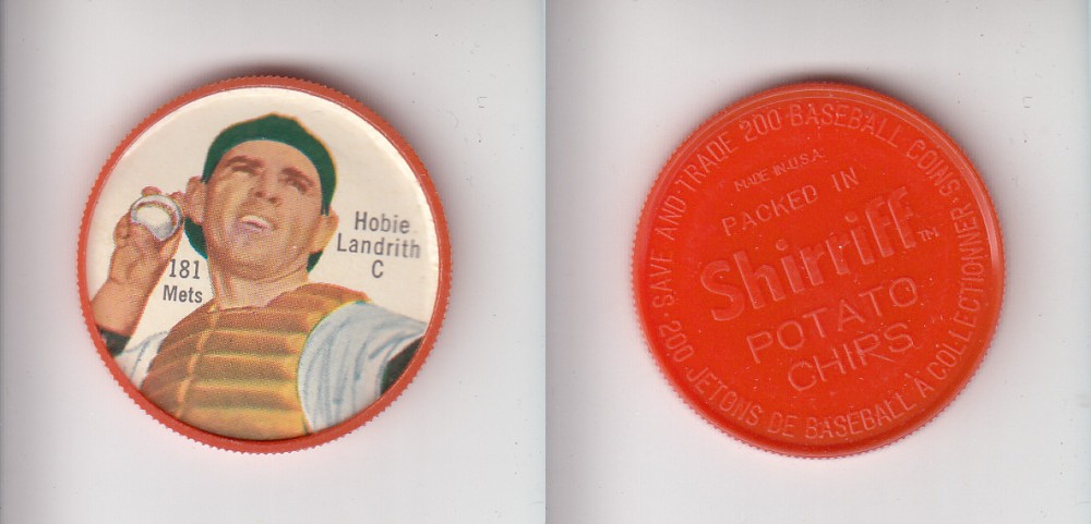 1962 SHIRRIFF BASEBALL COIN #181 H. LANDRITH photo 1962 SHIRRIFF BASEBALL COIN #181 H. LANDRITH photo