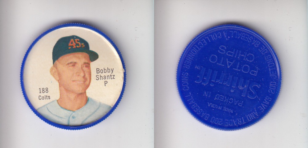 1962 SHIRRIFF BASEBALL COIN #188 B. SHANTZ photo 1962 SHIRRIFF BASEBALL COIN #188 B. SHANTZ photo