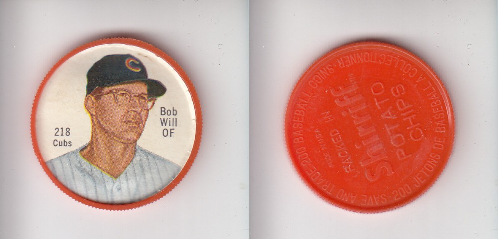 1962 SHIRRIFF BASEBALL COIN #218 B. WILL photo 1962 SHIRRIFF BASEBALL COIN #218 B. WILL photo