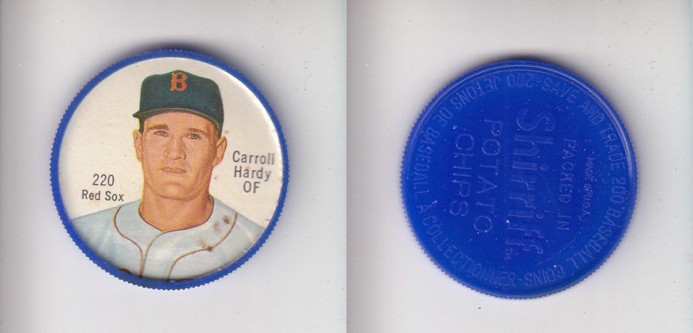 1962 SHIRRIFF BASEBALL COIN #220 C. HARDY photo 1962 SHIRRIFF BASEBALL COIN #220 C. HARDY photo