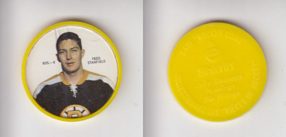 1968-69 SHIRRIFF HOCKEY COIN BOS-9 F. STANFIELD photo 1968-69 SHIRRIFF HOCKEY COIN BOS-9 F. STANFIELD photo