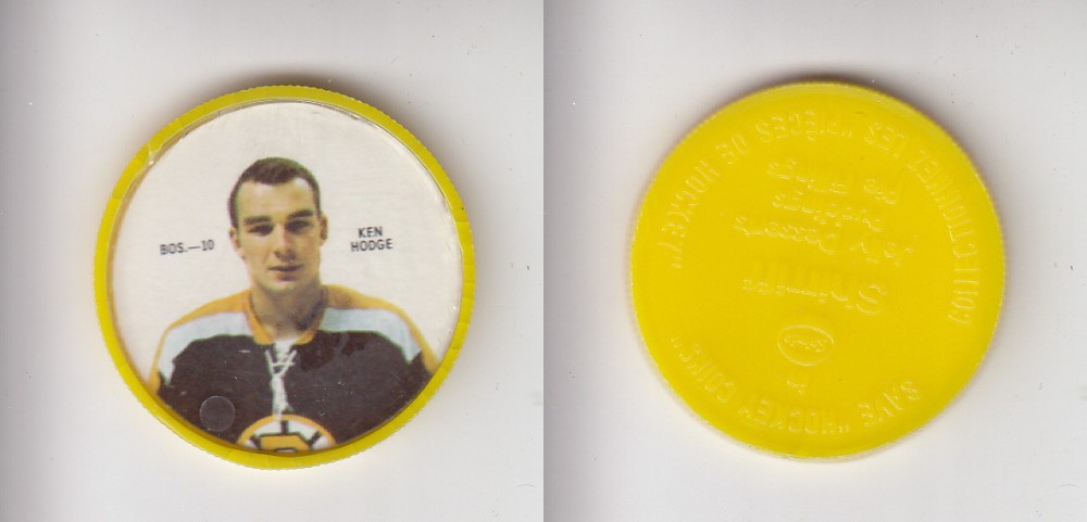 1968-69 SHIRRIFF HOCKEY COIN BOS-10 K. HODGE photo 1968-69 SHIRRIFF HOCKEY COIN BOS-10 K. HODGE photo