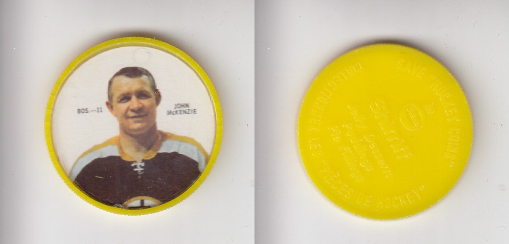1968-69 SHIRRIFF HOCKEY COIN BOS-11 J. McKENZIE photo 1968-69 SHIRRIFF HOCKEY COIN BOS-11 J. McKENZIE photo