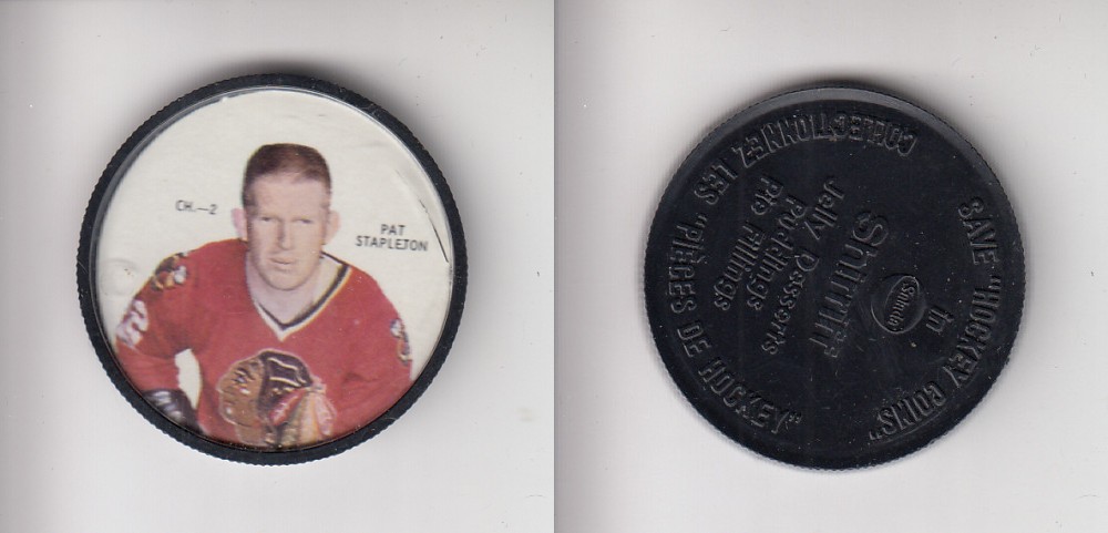 1968-69 SHIRRIFF HOCKEY COIN CH-2 P. STAPLETON photo 1968-69 SHIRRIFF HOCKEY COIN CH-2 P. STAPLETON photo