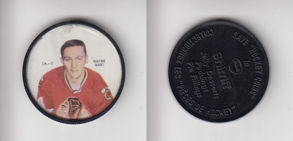 1968-69 SHIRRIFF HOCKEY COIN CH-3 W. MAKI photo 1968-69 SHIRRIFF HOCKEY COIN CH-3 W. MAKI photo