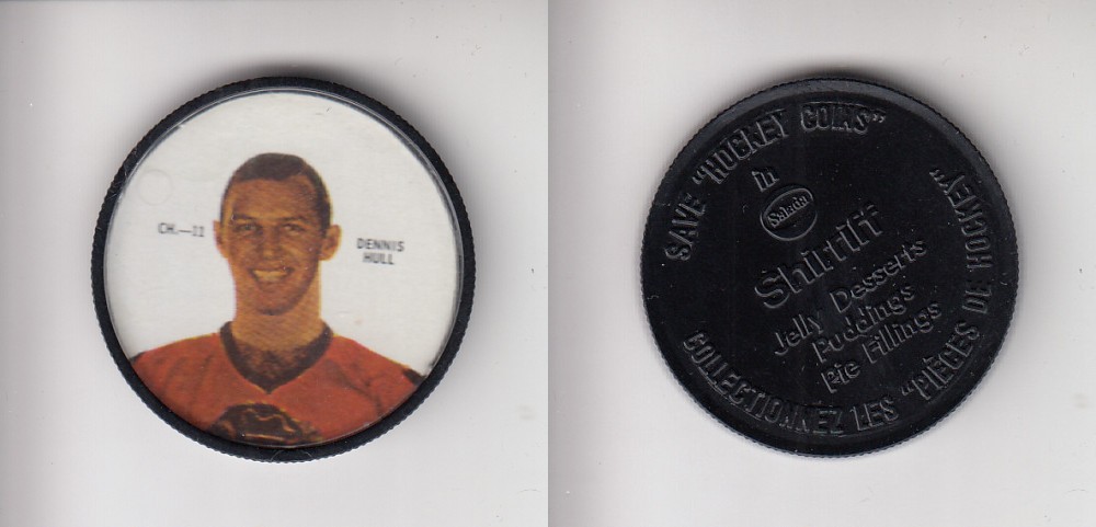 1968-69 SHIRRIFF HOCKEY COIN CH-11 D. HULL photo 1968-69 SHIRRIFF HOCKEY COIN CH-11 D. HULL photo