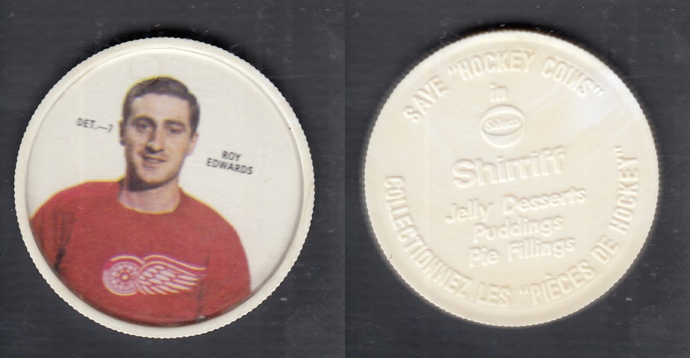 1968-69 SHIRRIFF HOCKEY COIN DET-7 R. EDWARDS photo 1968-69 SHIRRIFF HOCKEY COIN DET-7 R. EDWARDS photo