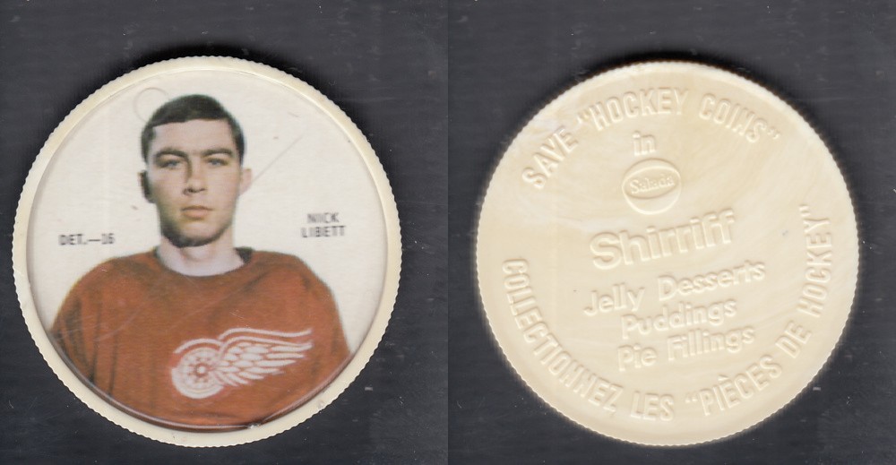 1968-69 SHIRRIFF HOCKEY COIN DET-16 N. LIBETT *SP* photo 1968-69 SHIRRIFF HOCKEY COIN DET-16 N. LIBETT *SP* photo