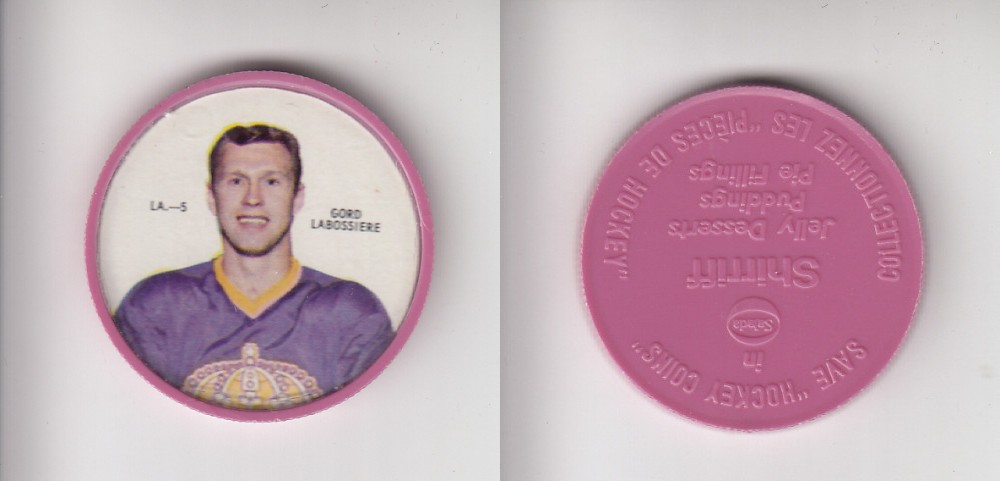 1968-69 SHIRRIFF HOCKEY COIN LA-5 G. LABOSSIERE photo 1968-69 SHIRRIFF HOCKEY COIN LA-5 G. LABOSSIERE photo