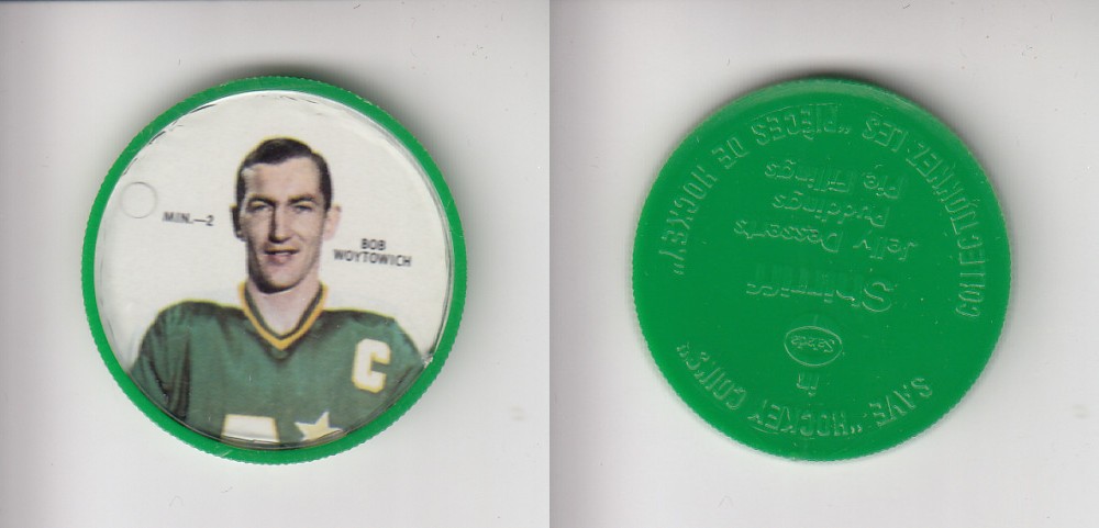 1968-69 SHIRRIFF HOCKEY COIN MIN-2 B. WOYTIWICH photo 1968-69 SHIRRIFF HOCKEY COIN MIN-2 B. WOYTIWICH photo