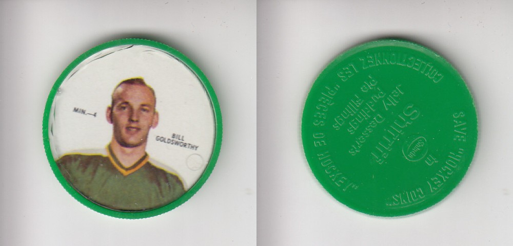 1968-69 SHIRRIFF HOCKEY COIN MIN-4 B. GOLDWORTHY photo 1968-69 SHIRRIFF HOCKEY COIN MIN-4 B. GOLDWORTHY photo