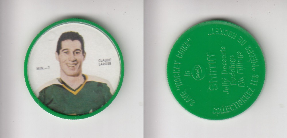 1968-69 SHIRRIFF HOCKEY COIN MIN-7 C. LAROSSE *SP* photo 1968-69 SHIRRIFF HOCKEY COIN MIN-7 C. LAROSSE *SP* photo