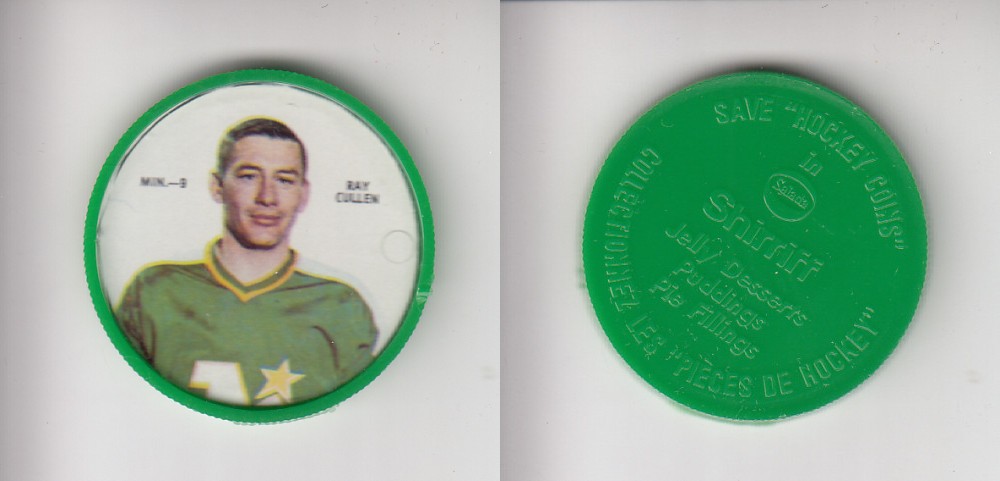 1968-69 SHIRRIFF HOCKEY COIN MIN-9 R. CULLEN photo 1968-69 SHIRRIFF HOCKEY COIN MIN-9 R. CULLEN photo