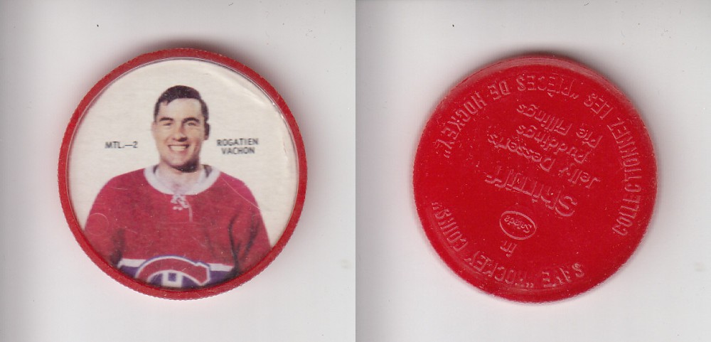 1968-69 SHIRRIFF HOCKEY COIN MTL-2 R. VACHON photo 1968-69 SHIRRIFF HOCKEY COIN MTL-2 R. VACHON photo