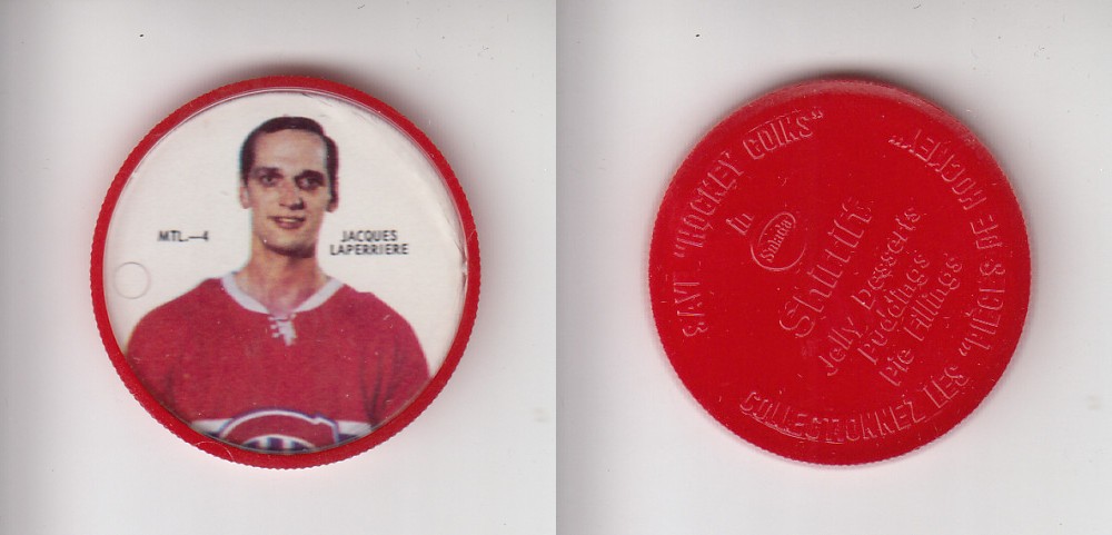 1968-69 SHIRRIFF HOCKEY COIN MTL-4 J. LAPERRIERE photo 1968-69 SHIRRIFF HOCKEY COIN MTL-4 J. LAPERRIERE photo
