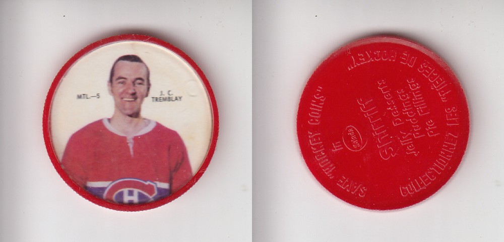 1968-69 SHIRRIFF HOCKEY COIN MTL-5 J.-C. TREMBLAY photo 1968-69 SHIRRIFF HOCKEY COIN MTL-5 J.-C. TREMBLAY photo