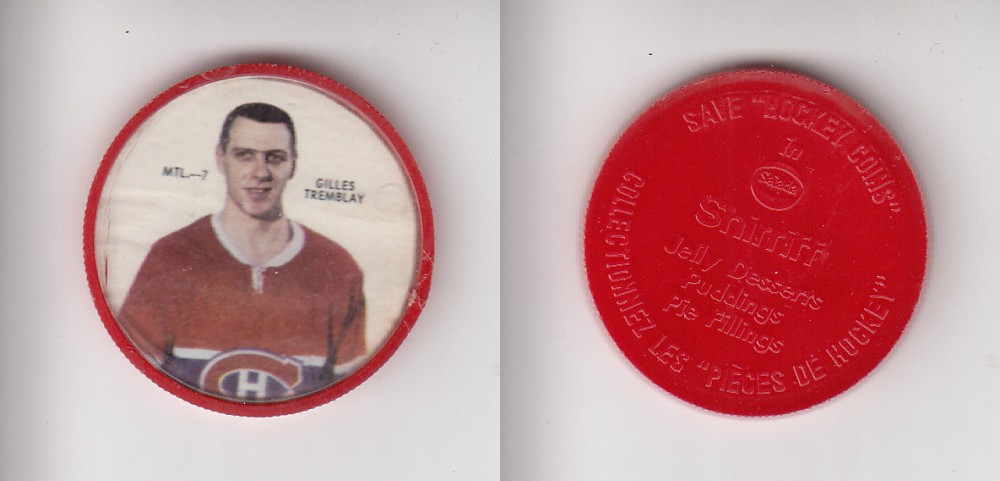 1968-69 SHIRRIFF HOCKEY COIN MTL-7 G. TREMBLAY photo 1968-69 SHIRRIFF HOCKEY COIN MTL-7 G. TREMBLAY photo