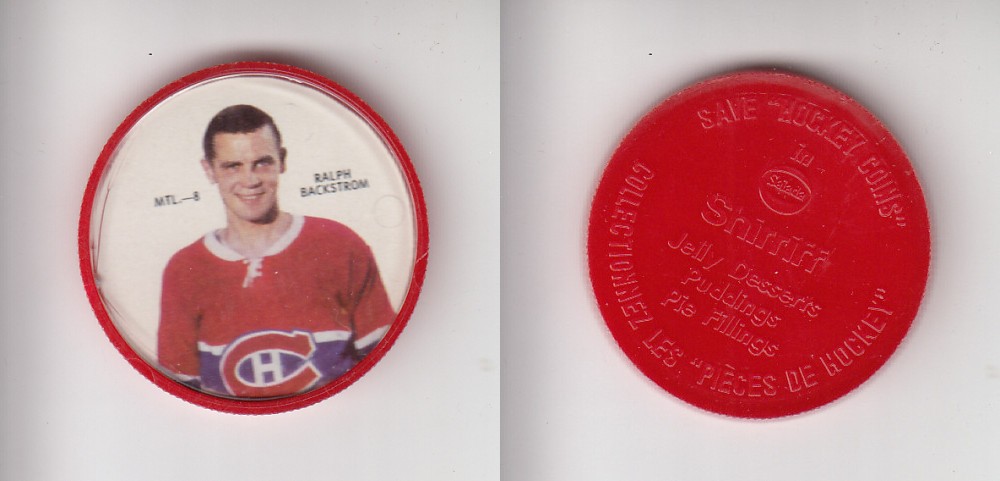 1968-69 SHIRRIFF HOCKEY COIN MTL-8 R. BACKSTROM photo 1968-69 SHIRRIFF HOCKEY COIN MTL-8 R. BACKSTROM photo