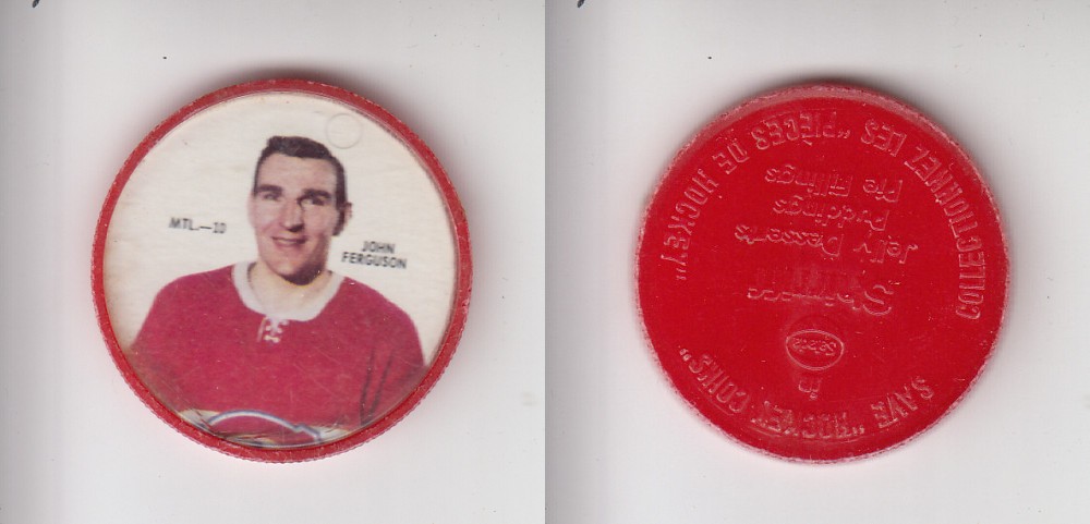 1968-69 SHIRRIFF HOCKEY COIN MTL-10 J. FERGUSON photo 1968-69 SHIRRIFF HOCKEY COIN MTL-10 J. FERGUSON photo