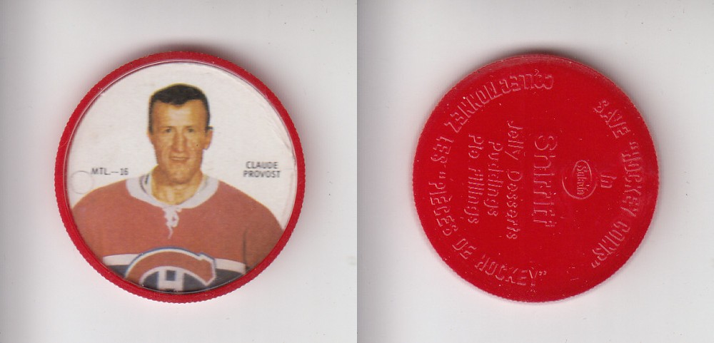 1968-69 SHIRRIFF HOCKEY COIN MTL-16 C. PROVOST *SP* photo 1968-69 SHIRRIFF HOCKEY COIN MTL-16 C. PROVOST *SP* photo