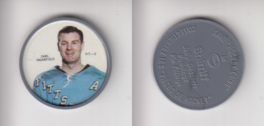 1968-69 SHIRRIFF HOCKEY COIN PIT-2 E. INGARFIELD photo 1968-69 SHIRRIFF HOCKEY COIN PIT-2 E. INGARFIELD photo