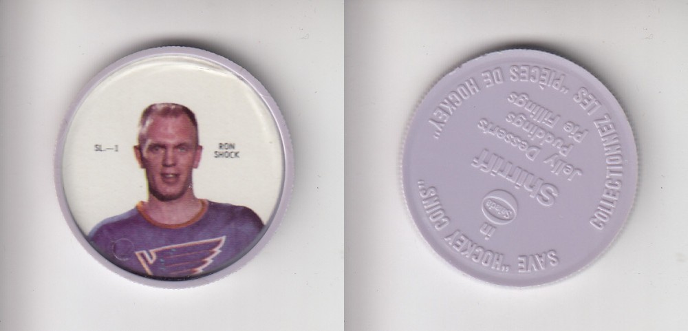 1968-69 SHIRRIFF HOCKEY COIN SL-1 R. SHOCK photo 1968-69 SHIRRIFF HOCKEY COIN SL-1 R. SHOCK photo