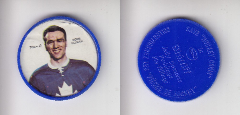 1968-69 SHIRRIFF HOCKEY COIN TOR-10 N. ULLMAN photo 1968-69 SHIRRIFF HOCKEY COIN TOR-10 N. ULLMAN photo