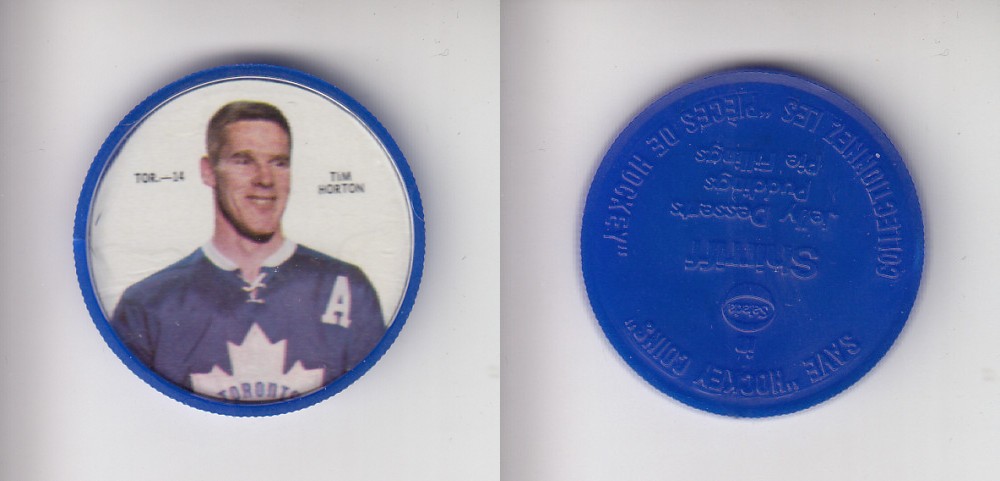 1968-69 SHIRRIFF HOCKEY COIN TOR-14 T. HORTONS photo 1968-69 SHIRRIFF HOCKEY COIN TOR-14 T. HORTONS photo